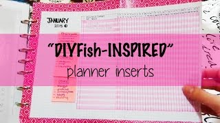 DIY Fish Inspired Planner Inserts [upl. by Rosemary]