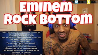 EMINEM  ROCK BOTTOM  REACTION [upl. by Allerym649]