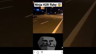 KAWASAKI NINJA H2R MOST SPEED FLYBY REACTION 😈👿 [upl. by Zane]