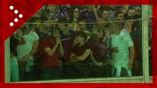 Finale Conference League la partita va ai supplementari le reazioni dei tifosi della Fiorentina [upl. by Yorgo674]