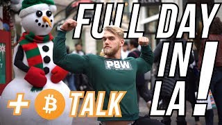 XMAS IN LA  GOLDS GYM  BITCOIN TALK 2 [upl. by Irbmac]