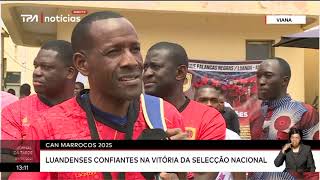 CAN Marrocos 2025  Angola em prontidão para o jogo com o Sudão [upl. by Goober129]