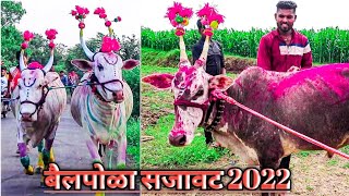 बैल पोळा सजावट 2023 बेंदुर सण Bail Pola Sajawat  बैल पोळा 2022 Bail Pola Videoबैलपोळा Song [upl. by Grantley]