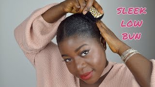 COMMENT PLAQUER quotFACILEMENTquot SES CHEVEUX CREPUS  TUTO CHIGNON BAS [upl. by Edwin404]