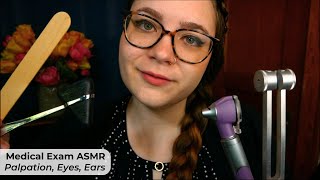 Medical Examination ASMR Face Palpation Eye amp Ear Exam Tuning Fork Hearing Tests 🩺 Medical RP [upl. by Teillo860]