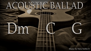 Emotional Acoustic Guitar Ballad Backing Track [upl. by Betthel]