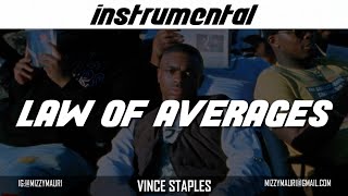 Vince Staples  LAW OF AVERAGES INSTRUMENTAL reprod [upl. by Mctyre]