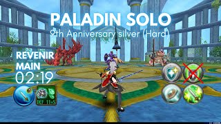 Paladin Solo 9th Anniv Silver Hard 0219  Toram Online トーラム [upl. by Iat]