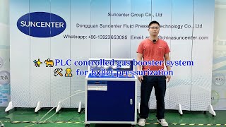 Suncenter High Pressure PLC Controlled Gas Booster System for Bullet Pressurization [upl. by Weinman]