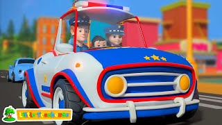 Ruedas En El Coche De Policía Canción Infantil Y Rimas Infantiles Para Niños [upl. by Aeriell938]