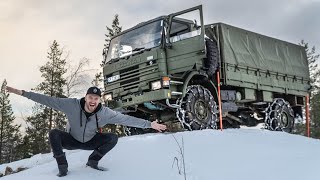 Off road met een Army Truck en een Scania G500 XT 6x6 Back to the Oldskool [upl. by Strephon]