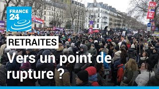 Manifestation à Paris contre la réforme des retraites  quotOn va arriver à un point de rupturequot [upl. by Ahseniuq]