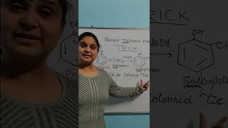 Super Easy Trick to learn Reimer Tiemann Reaction shorts class12chemistry boards Salicyldehyde [upl. by Ameline]