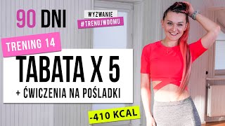 Wyzwanie 90 DNI  TRENING 14 TABATA X5  Krągłe pośladki  Monika Kołakowska [upl. by Phila]