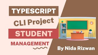 Typescript project for beginners  typescript to Javascript   CLI Project Student Management [upl. by Nosnek]