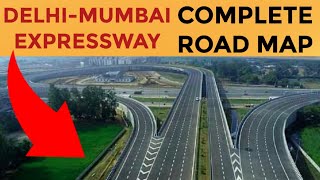 Delhi Mumbai Expressway  India’s Longest Expresswayजानें 5 states 1350 KM का पूरा ROUTE [upl. by Ahsimrac]