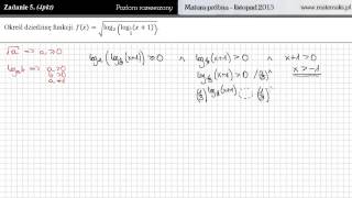 Zadanie 5  poziom rozszerzony  listopad 2013 [upl. by Ahsiekrats]