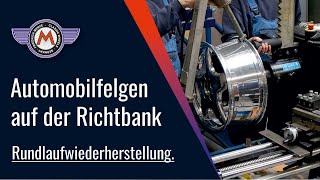 Automobilfelge Richten  Felgen auf der Richtbank [upl. by Viole]