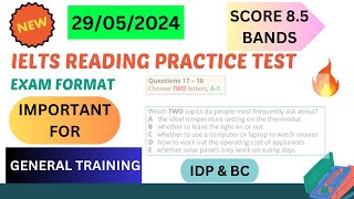 ielts general reading practice test 2024 with answers  29 may 2024 [upl. by Yromem]