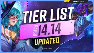 NEW UPDATED TIER LIST for PATCH 1414  League of Legends [upl. by Bywoods]