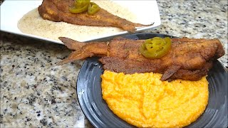 SOUTHERN SWEET POTATO CHEESE GRITS WITH FRIED CATFISH IN BUTTERMILK  ITS SOUTHERN LOVE ON A PLATE [upl. by Treblih]