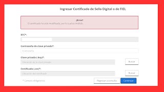 Error el certificado ha sido modificado por lo cual es invalido no puedo cancelar facturas renovar [upl. by Durtschi964]