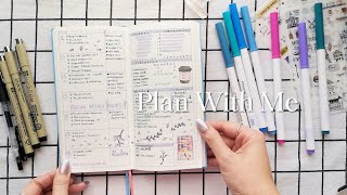 September Plan With Me ✿ Weekly Planner Setup ✿ Weeks Planner Simple Layout With Mini Time Block [upl. by Ozkum91]