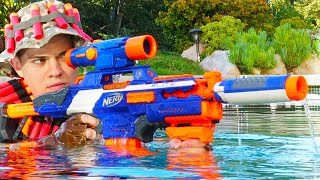 Nerf War Million Subscribers Battle 4 [upl. by Heaps52]