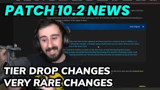 Tier amp Very Rare Drop Changes 102 PTR Patch Notes Update [upl. by Noremak845]