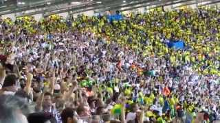 Third and fourth German goals celebration in the stadium in a single quick shot [upl. by Atima]