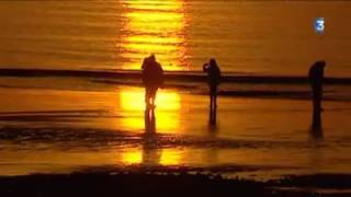 Coucher de soleil en baie de Somme [upl. by Ydnamron]