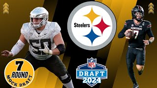 It starts in the trenches  Steelers 7 Round Mock Draft nfl nfldraft steelers [upl. by Aracahs]