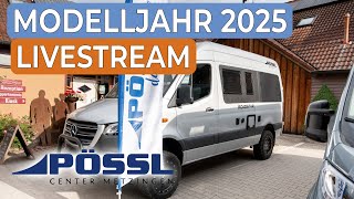 Pössl Neuheiten Modelljahr 2025  Livestream Juli 2024  Pössl Vanline Roadcar und Globecar [upl. by Samuella732]