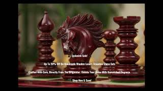 Up to 20 OFF on Handmade Wooden Luxury Staunton Chess Sets [upl. by Rehpatsirhc989]