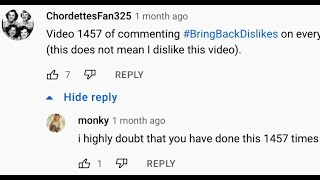 Funniest Replies to My BringBackDislikes Comments 2 [upl. by Castorina]