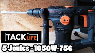 TACKLIFE  le perforateur de 1050W  5 Joules ✅ le top à moins de 100€ [upl. by Airtal]