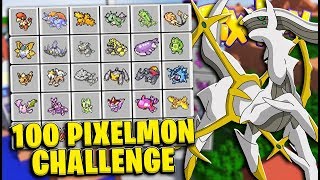 3 Legendary Pokemon In A Row 100 vs 100 Pixelmon Challenge  Minecraft Modded Minigame [upl. by Ladin]