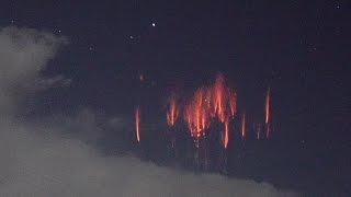 RED SPRITE BURSTS Realtime amp Slow Motion Supercell Lightning Storm [upl. by Ker541]