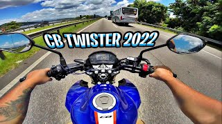 CB Twister Azul 2022 Na BR [upl. by Kroy873]