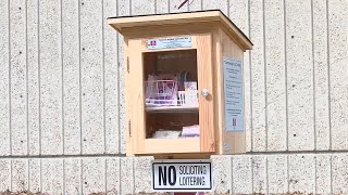 Feminine Hygiene Community Boxes unveiled in downtown Louisville promote womens health wellness [upl. by Chien239]