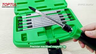 TOPTUL 11PCS 20in1 Interchangeable Screwdriver Set GAAI2101 [upl. by Haggar]