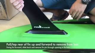 FCS Connect Fins for inflatable SUP boards [upl. by Ennairrac206]