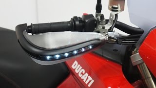 Acerbis Handguard with LED Signals Review [upl. by Hu31]