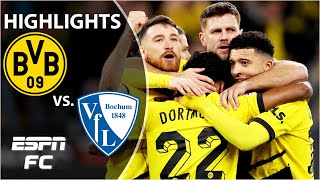 👏 FULLKRUG HAT TRICK 👏 Borussia Dortmund vs Bochum  Bundesliga Highlights  ESPN FC [upl. by Lalo624]