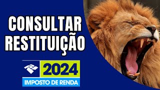 Como Consultar a RESTITUIÇÃO do IMPOSTO de RENDA 2024 [upl. by Yhtomit]