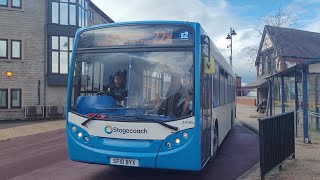 Stagecoach Rawmarsh MAN Enviro 300 24186 SF10 BYX leaving wath bus stop on a 22x to Rotherham [upl. by Quenna]