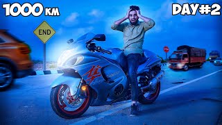 1000 KM Challenge On Hayabusa  चैलेंज के चक्कर में जान चली जाती  Accident 😱 [upl. by Chelsy505]