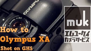 Olympus XA How to use a film camera Shot on GH5 [upl. by Ensign]