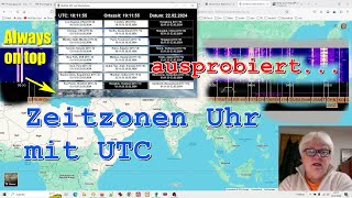 Zeitzonen UTC Uhr Windows ausprobieren auf Kurzwelle ► Time Zone UTC Clock on shortwave [upl. by Madox]