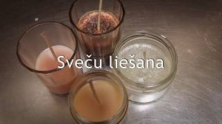 Sveču liešana Vaives amatu mājā [upl. by Adeline]